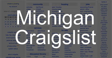 mid mi craigslist|craigslist mid michigan area.